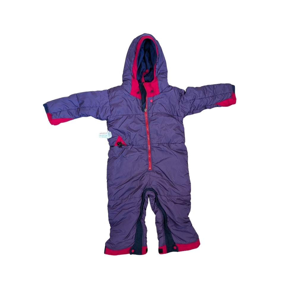 Vintage Patagonia Toddler Snowsuit 3T Blue Red - Picture 7 of 13